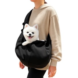 puppy sling carrier (black)