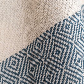 MyStilo 100% Recycled Cotton Hammam Towel (Petrol Blue)