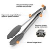 Stainless Steel & Silicone Food Tongs Set of 2 (9+12