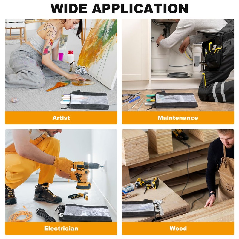 DoocliB Small Tool Zipper Pouch Pack of 2