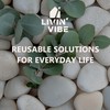 LIVINVIBE Reusable Silicone Food Storage Bags – Set of 4
