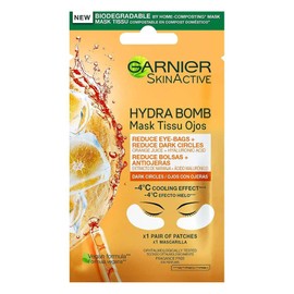 Garnier Skin Naturals Moisture Bomb Eye Tissue Mask con jugo de naranja y ácido hialurónico 0.21 oz