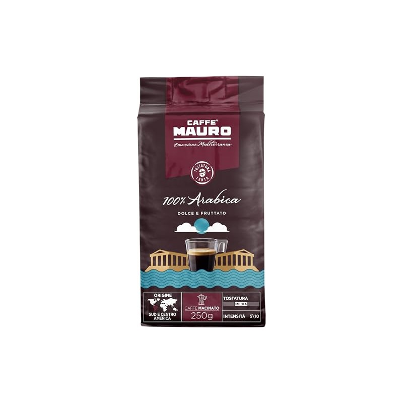 Caffe Mauro - 100% Arabica Blend Ground - Dolce e