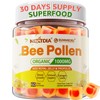 Nextdia Bee Pollen Organic 1000mg, w/Propolis, Royal Jelly, Sugar Free Bee Pollen Gummies Rich in B-Vitamin, Antioxidants, Amino Acids, Bee Pollen Supplement for Energy, Skin & Immune (1 Pack)