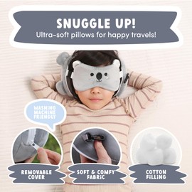 ecoZen Lifestyle Neck Pillow with Eye Mask (Koala)