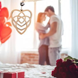 Mother's Knot Ornament,Mother Gifts,Wooden Heart Christmas Story Ornament,Gifts for Mum,Present for Mom,Heart Keepsake Gift,Mum Gifts,Mum, Wooden Hearts for Hanging,Hanging Hearts,A