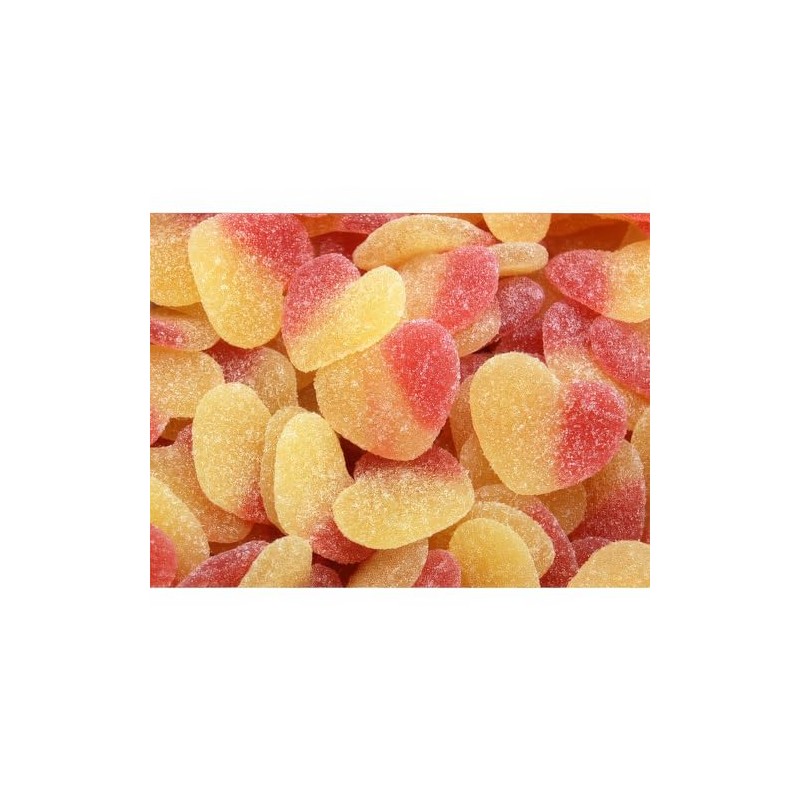 Just Treats Peach Hearts (500g Share Bag)