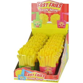Koko's Confectionery & Novelty Kokos Fast Fries Candy Spray, 0.676 fl oz 20 mL 12 Count Display Box
