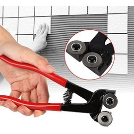 Tile Cutter Mosaic Tools, 200mm Heavy Duty Glass Mosaic Cut nippers Ceramic Tile Wheel Wheeled Cutter Pliers Tool for glasss Tile Ceramic Cutting Mosaic Nippers Pliers,Wheel Tile Cutters osaic Cutter