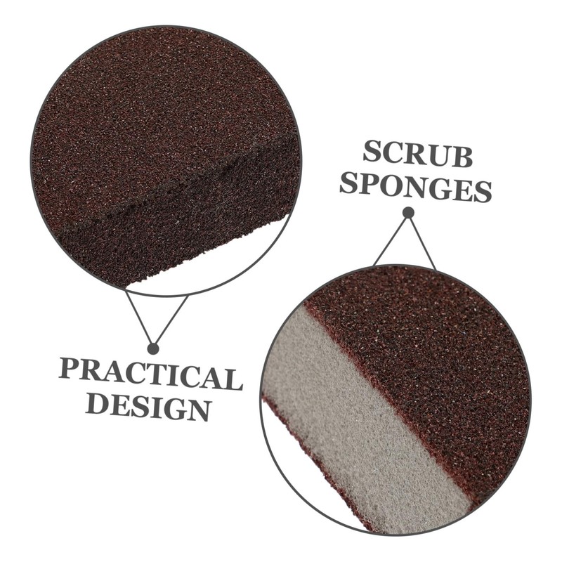 Hohopeti 5pcs Diamond Cleaning Brush Scrub Sponge for Kitchen Household