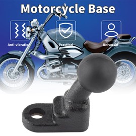 Universelle Motorrad-Spiegelhalterungen mit fester Basis, Kugelhalterung, GPS-Windschutzscheiben-Halterung mit 10 mm Loch Andere