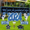 Large Graduation Decorations Class of 2024 Yard Sign - 8Pcs