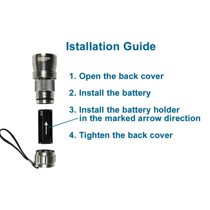 HQRP Professional 21 LED Flashlight - Blacklight for Detecting Uranium,