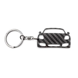 BlackStuff Carbon Fibre Keyring Compatible with Boxster Cayman 987 2005-2012 BS-631, Black