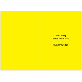 NobleWorks - Funny Mother's Day Greeting Card (8.5 x 11 Inch) - Jumbo Comic, Cartoon Humor for Mom - Made It Myself J0307