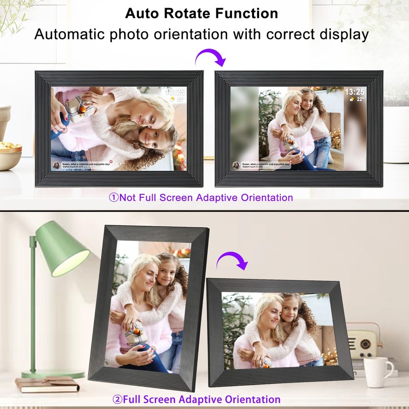Golony WiFi Digital Photo Frame, 10.1 Inch Digital Photo Frame,
