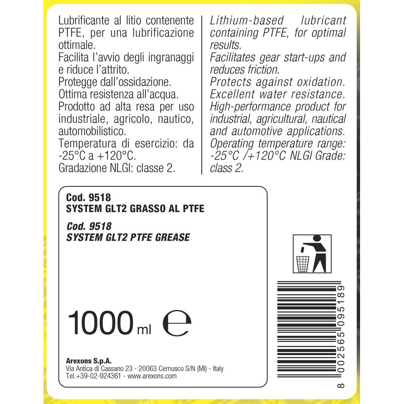 Fat System GLT2 PTFE o.m.l. Gr 900 AREXONS