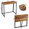 WOHOMO Folding Desk, Small Writing Desk 39.4", Space-Saving Foldable Laptop