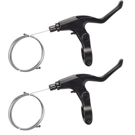 CNC Brake Levers MTB Bicycle Grips 1 Pair Black/Silver/Sand Black
