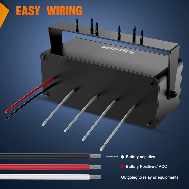 Nilight 4 Gang Rocker Switch Box 12V SPST ON Off