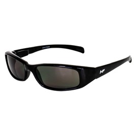 MF Eyewear Bad Attitude Motorcycle Riding Sunglasses Black Frames with Smoke Lenses
