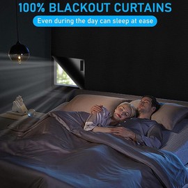 Sun Blocking Window Shades - 57 x 78.7 Inch Privacy Drapes - Cuttable Blinds for Bedroom Living Room