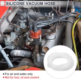 RATCHROLL 1 Pcs Silicone Vacuum Tubing Hose High Temperature 20FT 1/8" 3mm ID 2.5mm Thickness Automotive Vacuum Line 130PSI Max Pressure Clear