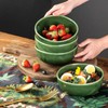 vicrays Ceramic Cereal Bowls Set - Porcelain 26 Ounce Soup