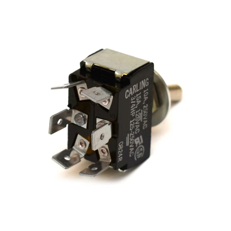 Carling On/Off/On Boat Toggle Switch | 6 Spade 10A 250VAC