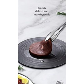 Heat Diffuser For Gas Stove| Multifunctional Thermal Defrost Plate | 6-inch Quick Defrost Tray | Miracle Fast Defrost Plate | Lock Nutrition | Thermal Conductive Plate | Black