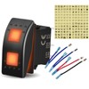 3 Way Maintained Rocker Switch 7Pin ON-Off-ON 12V 20A DPDT