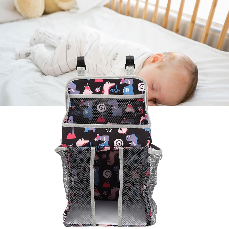 Crib Baby Bed Hanging Bag Infant Diaper Storage Hanging Bag