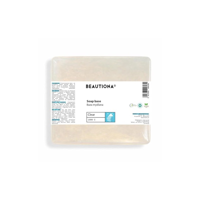 Transparent Glycerin Soap Base 1kg - Melt & Pour Soap