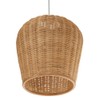 KOUBOO 1050032 Wicker Pod Pendant Light, 11.5" x 11.5" x