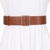 Allegra K PU Leather Belts for Women Metal Pin Buckle