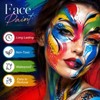 PASNOWFU Light Blue Face Paint Stick, Waterproof Body Paint Eye