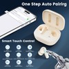 QJF Wireless Earbuds with Smart Touch Screen Bluetooth in-Ear Headphones