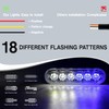4-Pack 6 LED Amber Strobe Lights Vehicles Trucks Emergency Strobe
