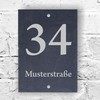 laser-diele Slate House Number - Name Plate Front Door -