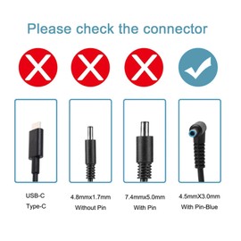 Bslemon 200W Laptop Charger 4.5 * 3.0mm Fits HP ZBook 17 G8 Series Omen 15 17 Zbook 15 17 G6 G8 Pavilion Gaming 16 17 15-dh0005la TPN-LA21 TPN-DA10 ADP-200HB B Supply Adapter Braided Cord