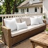 MIULEE Outdoor Pillow Inserts 18x18 Pack of 4 Waterproof Throw