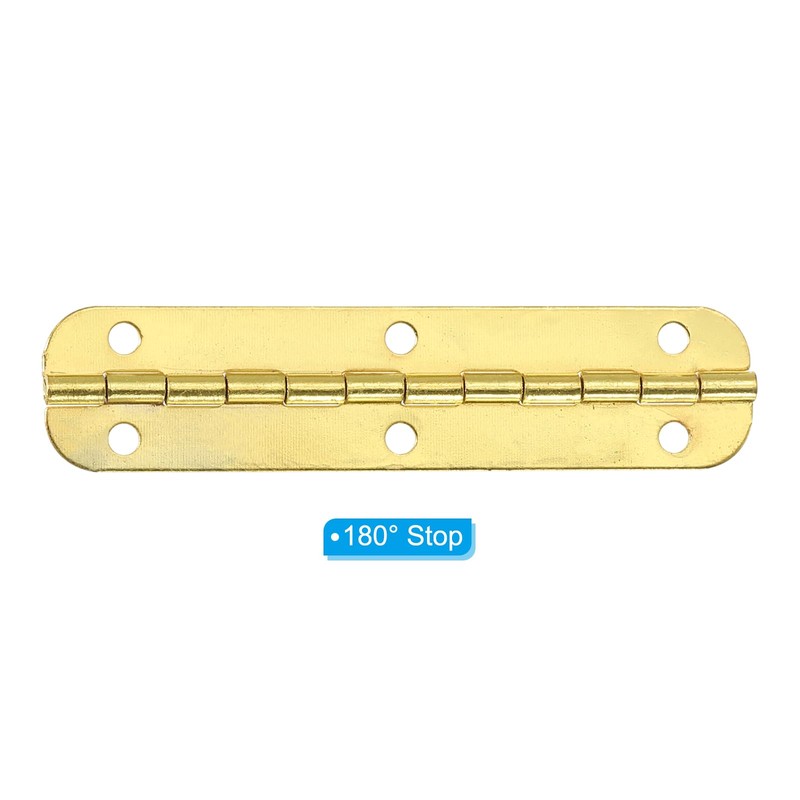PATIKIL 6pcs Small Piano Hinges 2.6" x 0.6" Mini 180