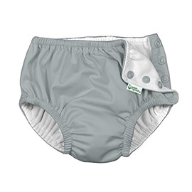 i Play Unisex Reusable Absorbent Baby Swim Diapers Gray 4T