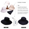 Summer Hat for Women Wide Brim Sun Protection Foldable Beach