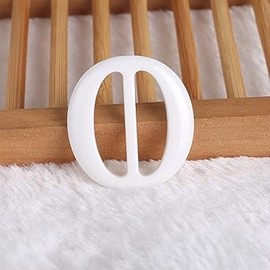 Jowxsx 6 Pcs 5CM Fashion Resin T Shirt Clips Simple Tee Shirt Rings Clasps Elegant Scarf Buckles Slides Waistband Neckerchief Clasps for Women Girls, Buckles, Fasteners Sewing Supplies