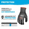 Gorilla Grip A5 Cut Resistant Work Gloves, Touschreen Compatible Safety