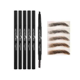All Lady Anne Pure Auto Eyebrow Pencil with Triangle Tip - 5 Colors 02 Gray Brown 6ea
