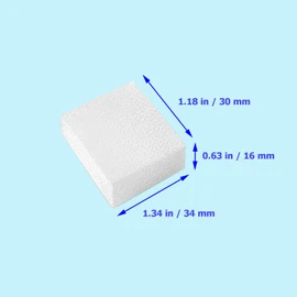Pet Replacement Sponge Filters Replacement Pre Filter Sponges for 67oz/ 2L Pet Water Fountain Cat Water Foam Filter Dog Drinking Water Sponge Foam Filters for Pet Dog Cat Fountain (12)