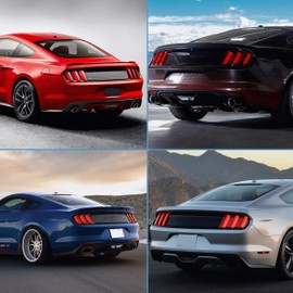 VLAND Tail lights Assembly Fit for 2015-2020 Ford Mustang, Plug-and-play, Red