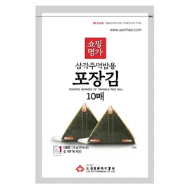 Minecook Seaweed Nori for Triangular Onigiri Samgak Gimbap Seaweed (10 Sheets)